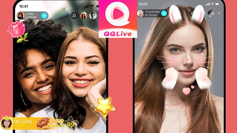 Idol quốc tế trên QQLive app trò chuyện thoát y